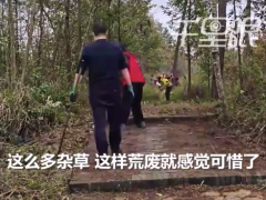 男子通过去公园清理杂草减肥20斤:既锻炼了身体又做了公益